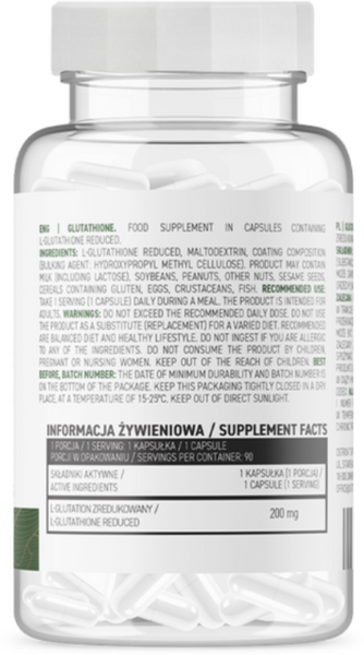 OstroVit Glutathione 90 веганських капсул (Островіт Глутатіон) 1072842 фото