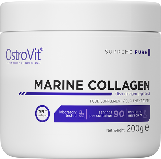 OstroVit Marine Collagen 200 г смак чорної смородини (Островіт Морський Колаген) 970189 фото