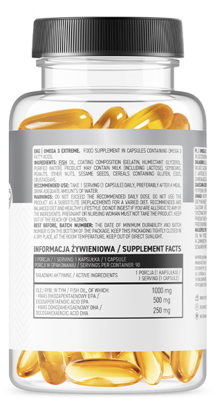 OstroVit Omega 3 Extreme 90 капсул (Островіт Омега 3 Екстрім) 970191 фото