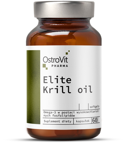 OstroVit Pharma Elite Krill Oil 60 капсул (Островіт Масло криля Омега 3) 970192 фото