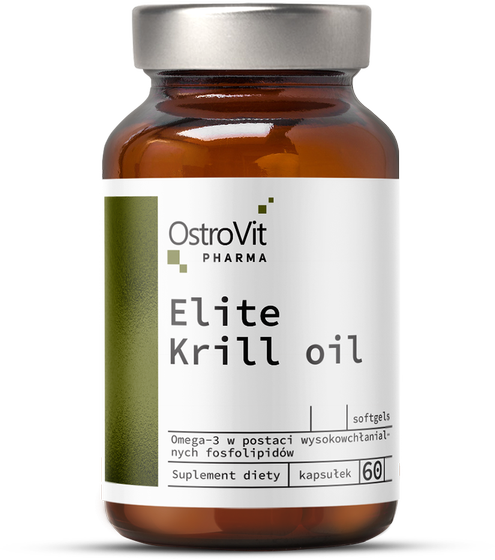 OstroVit Pharma Elite Krill Oil 60 капсул (Островіт Масло криля Омега 3) 970192 фото