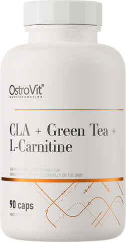 OstroVit CLA + Green Tea + L-Carnitine 90 капсул (ОстроВіт CLA + Зелений чай + L-карнітин) 512643 фото