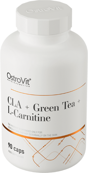 OstroVit CLA + Green Tea + L-Carnitine 90 капсул (ОстроВіт CLA + Зелений чай + L-карнітин) 512643 фото