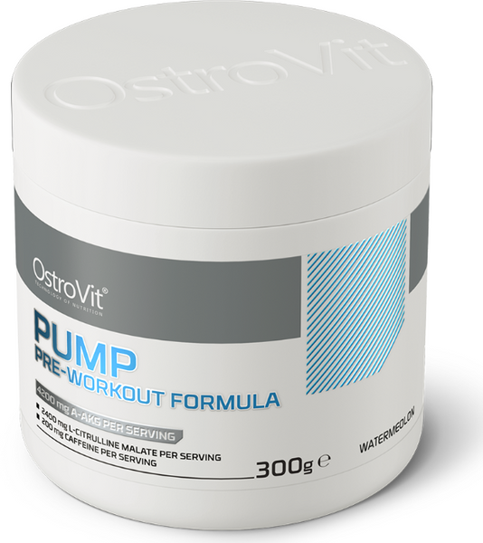 OstroVit PUMP Pre-Workout 300 g Watermelon (Островіт Памп Перед тренуванням Кавун) 391979 фото