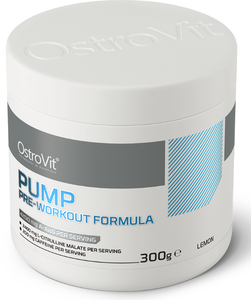 OstroVit PUMP Pre-Workout 300 g Lemon (Островіт Памп Перед тренуванням Лимон) 391980 фото