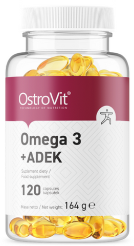 OstroVit Omega 3 + ADEK 120 капсул (Островіт Омега 3 + ADEK) 1072883 фото