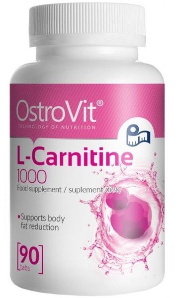 OstroVit L-Carnitine 1000 90 таблеток (Островіт L-карнітин) 512653 фото