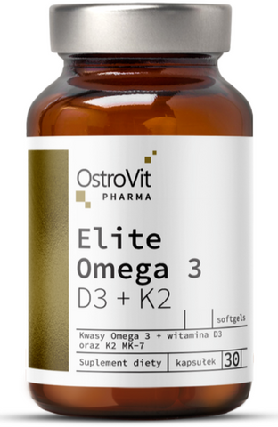 OstroVit Pharma Elite Omega 3 D3 + K2 30 капсул (Островіт Омега 3) 1114676 фото