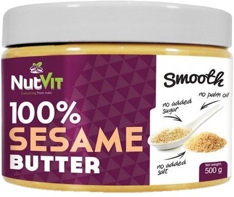 OstroVit NutVit 100% Sesame Butter 500 g (Островіт Кунжутне Масло) 391990 фото