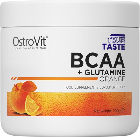 OstroVit BCAA + Glutamine 200 g Orange (ОстроВіт BCAA + Глютамін Апельсин) 390668 фото