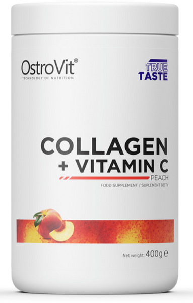 OstroVit Collagen + Vitamin C 400 g Peach (ОстроВіт Колаген + Вітамін C Персик) 1022036 фото