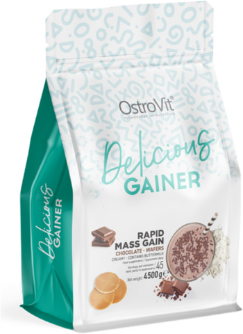 OstroVit Delicious GAINER 4500 g Chocolate - Wafers (ОстроВіт Гейнер Шоколад-Вафлі) 1073994 фото