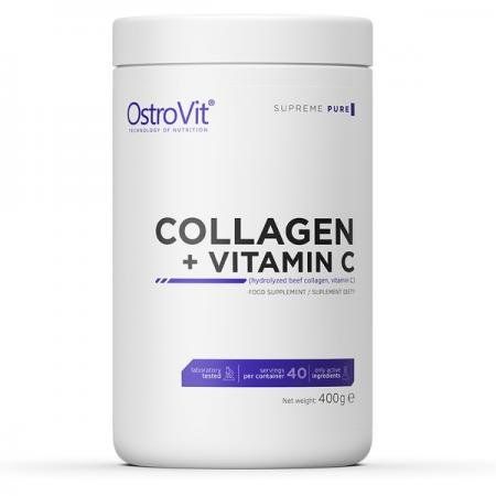 OstroVit Collagen + Vitamin C 400 g Unflavored (ОстроВіт Колаген + Вітамін C Без смаку) 970783 фото