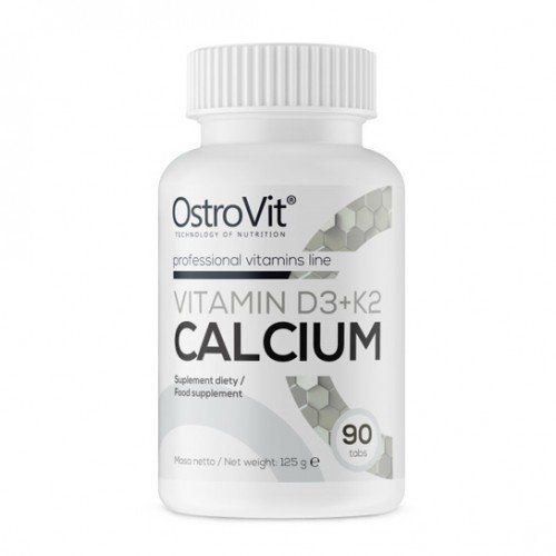 OstroVit Vitamin D3 + K2 Calcium 90 таблеток (Островіт Вітамін D3 + K2 Кальцій) 392050 фото