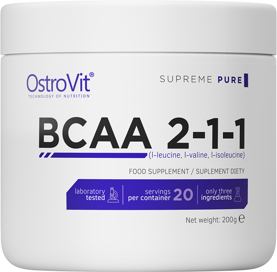 OstroVit BCAA 2-1-1 200 g Pure (ОстроВіт BCAA 2-1-1 Чистий) 390672 фото