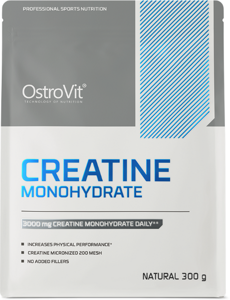 OstroVit Creatine Monohydrate 300 g Natural (ОстроВіт Креатин моногідрат Натуральний) 391288 фото