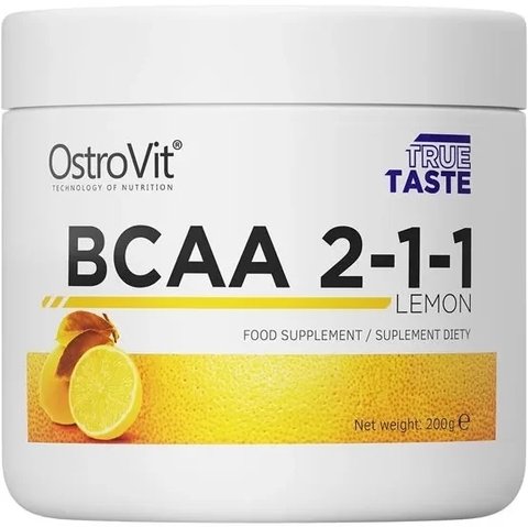 OstroVit BCAA 2-1-1 200 g Lemon (ОстроВіт BCAA 2-1-1 Лимон) 390673 фото