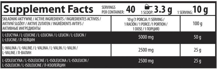 OstroVit BCAA 2-1-1 400 g Lemon (ОстроВіт BCAA 2-1-1 Лимон) 390674 фото