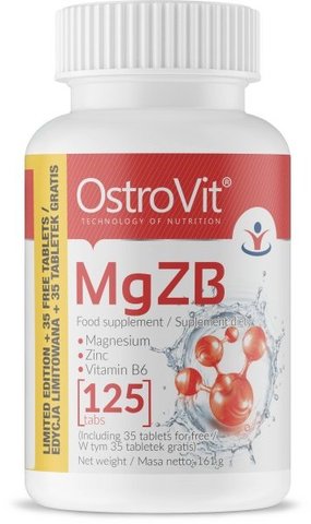 OstroVit MgZB Limited Edition 125 таблеток (Островіт MgZB Обмежена Серія) 391348 фото