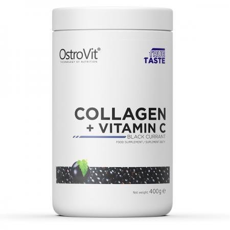 OstroVit Collagen + Vitamin C 400 g Black Currant (ОстроВіт Колаген + Вітамін C Чорна смородина) 970786 фото