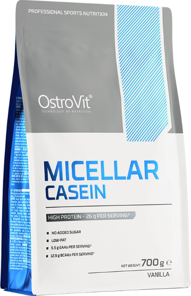 OstroVit Micellar Casein 700 g Vanilla (Островіт Міцелярний Казеїн Ваніль) 391349 фото