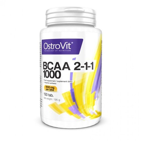 OstroVit BCAA 2-1-1 1000 150 таблеток (ОстроВіт BCAA 2-1-1) 390676 фото