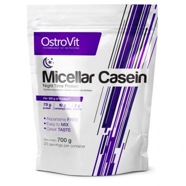 OstroVit Micellar Casein 700 g Wild Strawberry (Островіт Міцелярний Казеїн Дика Клубніка) 391350 фото