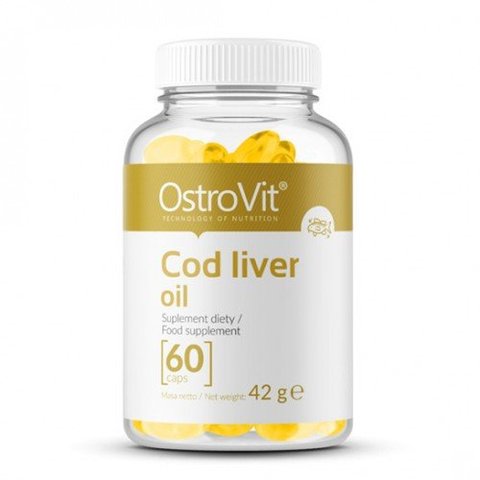 OstroVit Cod Liver Oil 60 капсул (ОстроВіт Риб'ячий жир з печінки тріски) 802897 фото