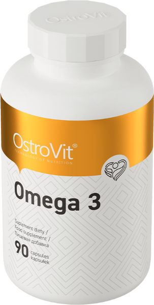 OstroVit Omega 3 Омега 3 риб’ячий жир 90 капсул (Островіт Омега 3 риб’ячий жир) 391362 фото