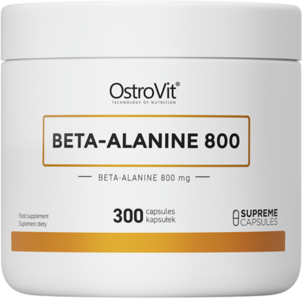 OstroVit Beta-Alanine 800 мг 300 капсул (ОстроВіт Бета-Аланін) 1072826 фото