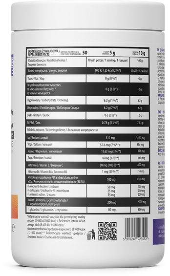 OstroVit Isotonic 500 g Orange (Островіт Ізотонік Апельсин) 802903 фото