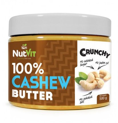 OstroVit Cashew Butter 500g Crunchy (ОстроВіт Масло кеш'ю Кранчі) 390691 фото