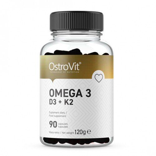 OstroVit Omega 3 + D3 + K2 90 капсул (Островіт Омега 3 + D3 + K2) 802906 фото