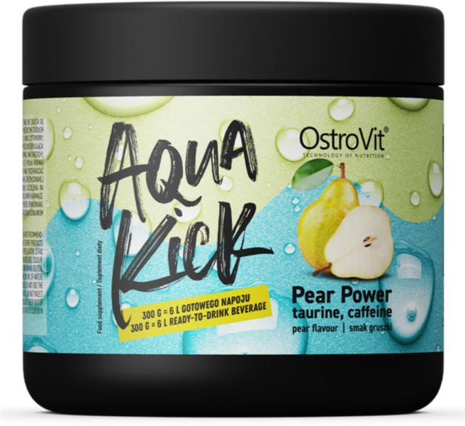 OstroVit Aqua Kick Pear Power Таурин 300 г смак груша (ОстроВіт Aqua Kick Таурин Груша) 1073865 фото